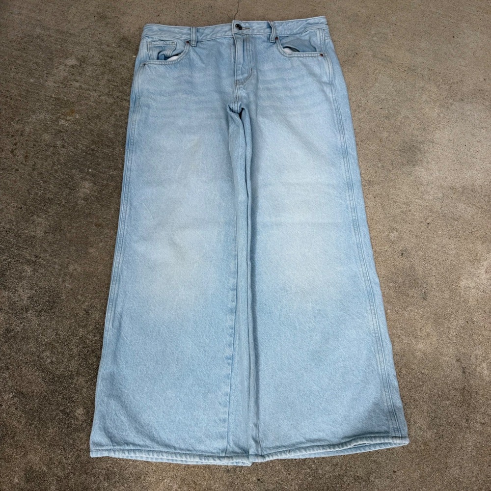 ✨PacSun Light Blue Wide Leg Flare Jeans✨